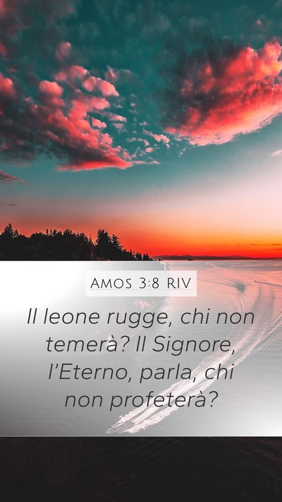 Amos 3:8 RIV Bible Verse Image
