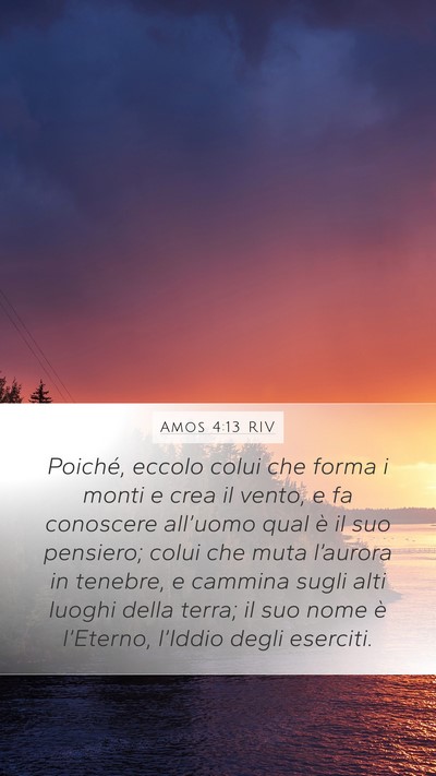 Amos 4:13 RIV Bible Verse Image