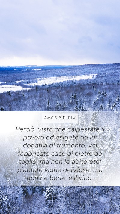 Amos 5:11 RIV Bible Verse Image