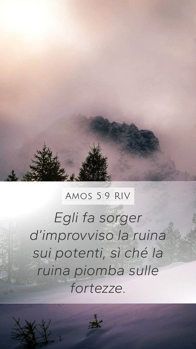 Amos 5:9 RIV Bible Verse Image