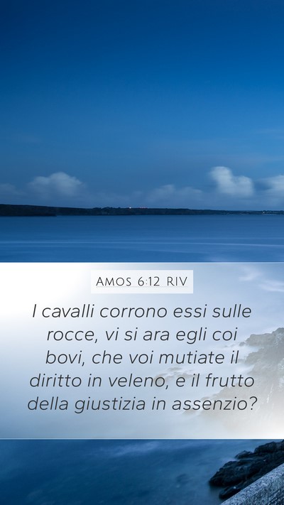 Amos 6:12 RIV Bible Verse Image