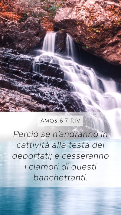 Amos 6:7 RIV Bible Verse Image