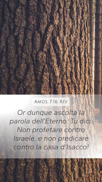 Amos 7:16 RIV Bible Verse Image