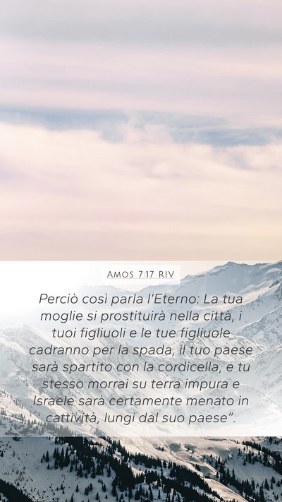 Amos 7:17 RIV Bible Verse Image
