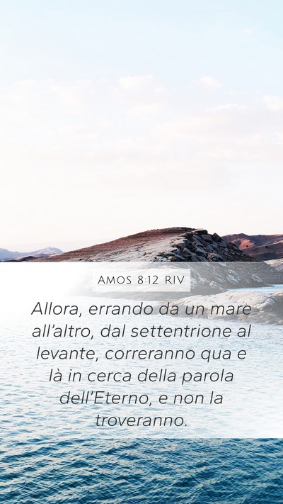 Amos 8:12 RIV Bible Verse Image