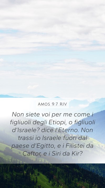 Amos 9:7 RIV Bible Verse Image