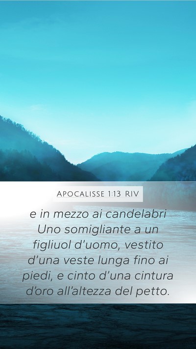 Apocalisse 1:13 RIV Bible Verse Image