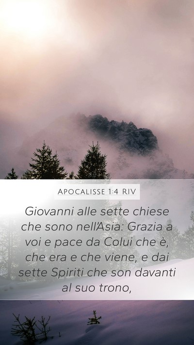 Apocalisse 1:4 RIV Bible Verse Image