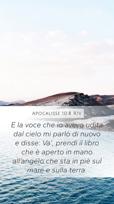 Apocalisse 10:8 RIV Bible Verse Image