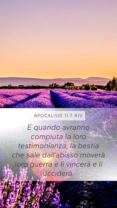 Apocalisse 11:7 RIV Bible Verse Image
