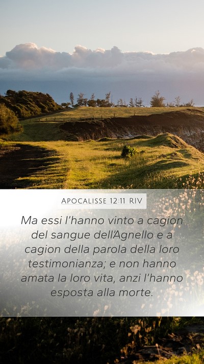Apocalisse 12:11 RIV Bible Verse Image