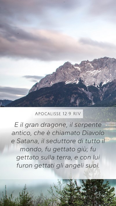 Apocalisse 12:9 RIV Bible Verse Image