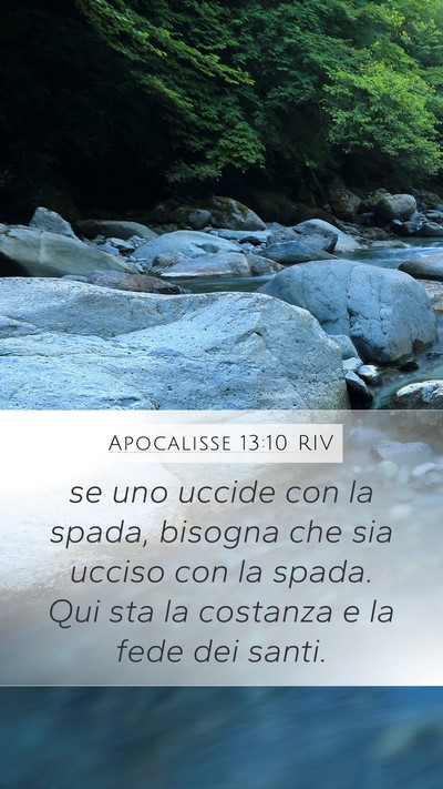 Apocalisse 13:10 RIV Bible Verse Image