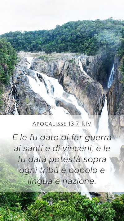 Apocalisse 13:7 RIV Bible Verse Image