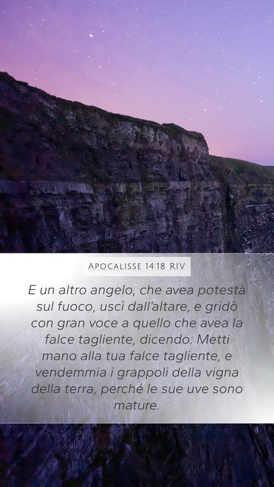 Apocalisse 14:18 RIV Bible Verse Image