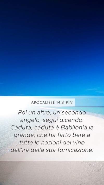 Apocalisse 14:8 RIV Bible Verse Image