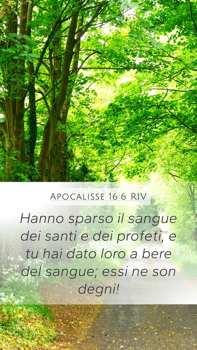 Apocalisse 16:6 RIV Bible Verse Image