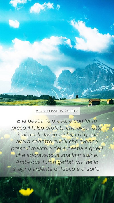 Apocalisse 19:20 RIV Bible Verse Image