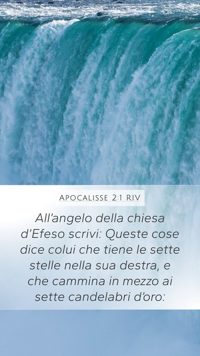 Apocalisse 2:1 RIV Bible Verse Image