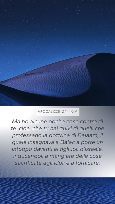 Apocalisse 2:14 RIV Bible Verse Image