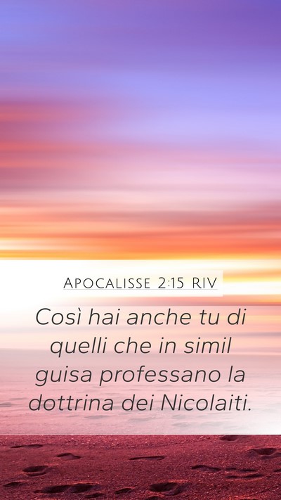 Apocalisse 2:15 RIV Bible Verse Image