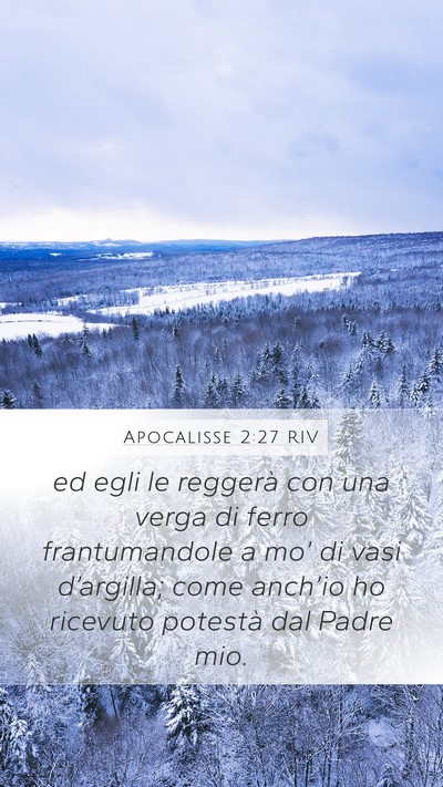 Apocalisse 2:27 RIV Bible Verse Image