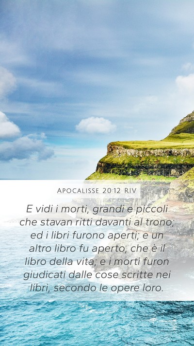 Apocalisse 20:12 RIV Bible Verse Image