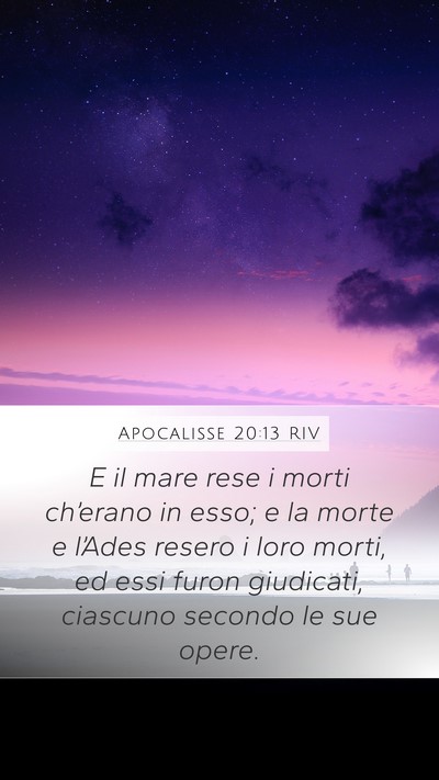 Apocalisse 20:13 RIV Bible Verse Image