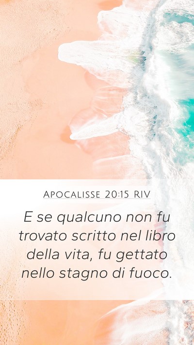 Apocalisse 20:15 RIV Bible Verse Image
