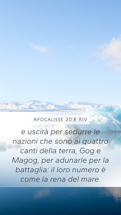 Apocalisse 20:8 RIV Bible Verse Image
