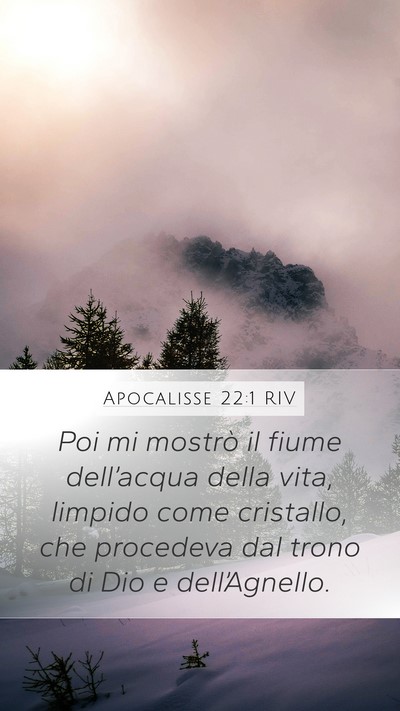 Apocalisse 22:1 RIV Bible Verse Image