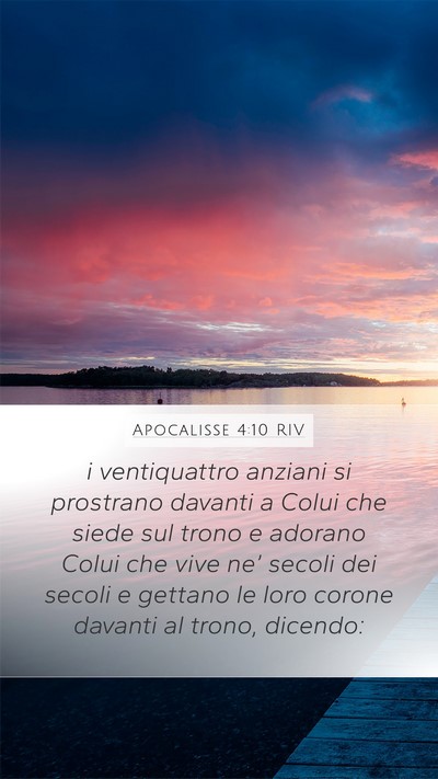 Apocalisse 4:10 RIV Bible Verse Image