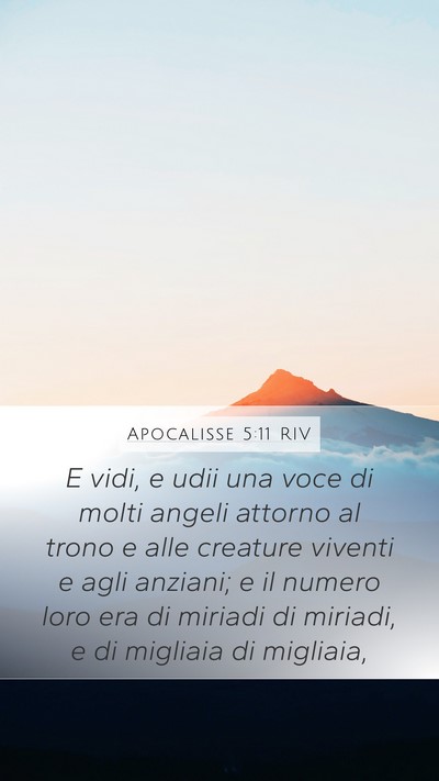 Apocalisse 5:11 RIV Bible Verse Image