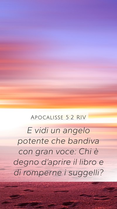Apocalisse 5:2 RIV Bible Verse Image