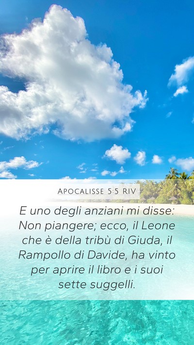 Apocalisse 5:5 RIV Bible Verse Image