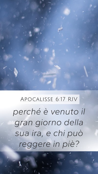 Apocalisse 6:17 RIV Bible Verse Image