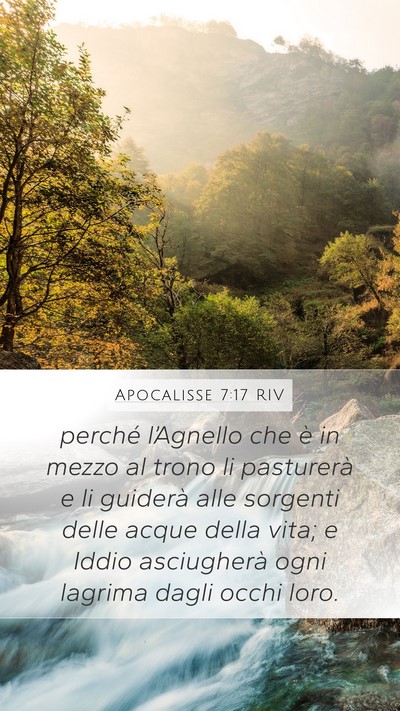Apocalisse 7:17 RIV Bible Verse Image