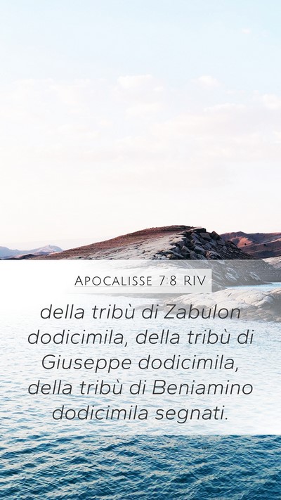 Apocalisse 7:8 RIV Bible Verse Image