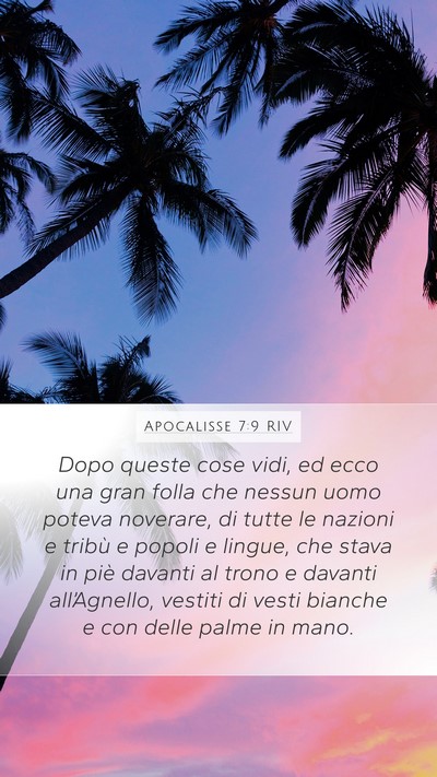 Apocalisse 7:9 RIV Bible Verse Image