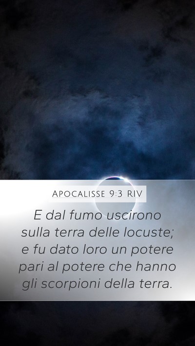 Apocalisse 9:3 RIV Bible Verse Image