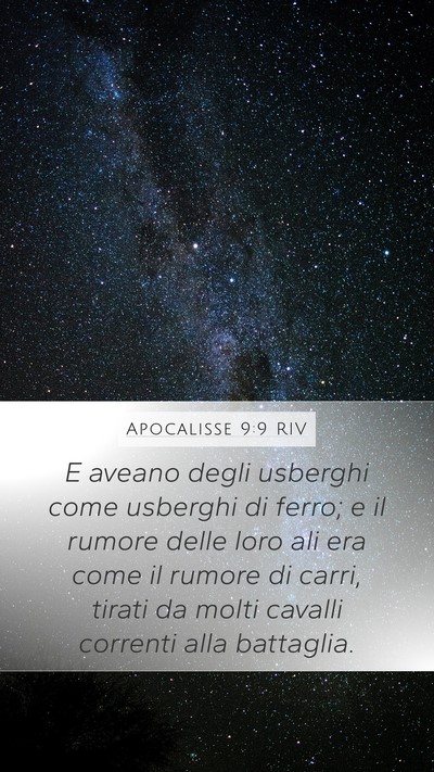 Apocalisse 9:9 RIV Bible Verse Image