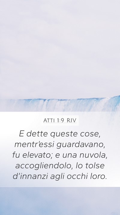 Atti 1:9 RIV Bible Verse Image