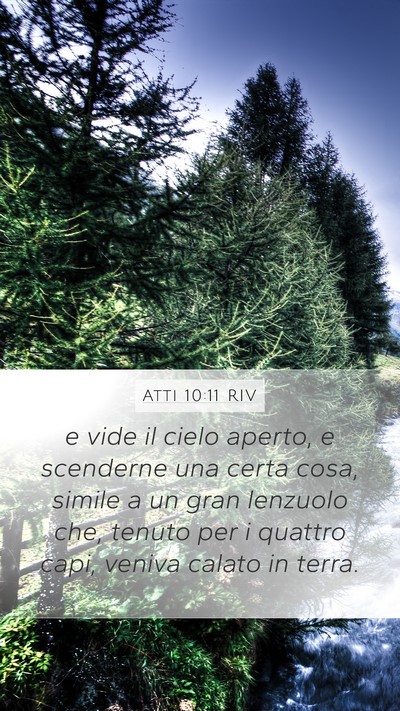 Atti 10:11 RIV Bible Verse Image