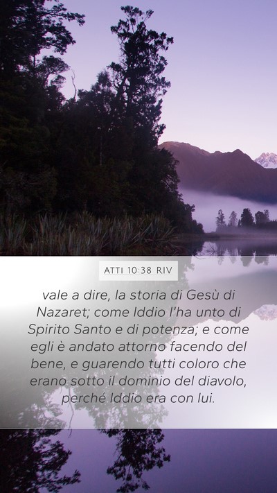 Atti 10:38 RIV Bible Verse Image