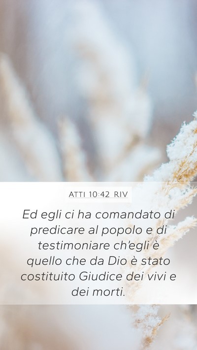 Atti 10:42 RIV Bible Verse Image
