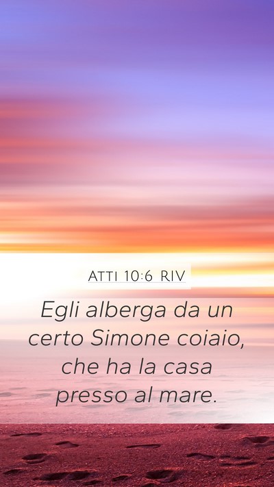 Atti 10:6 RIV Bible Verse Image