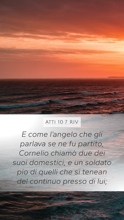 Atti 10:7 RIV Bible Verse Image