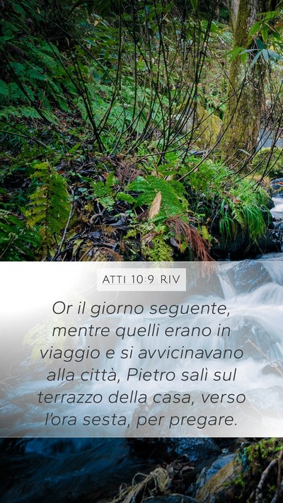 Atti 10:9 RIV Bible Verse Image