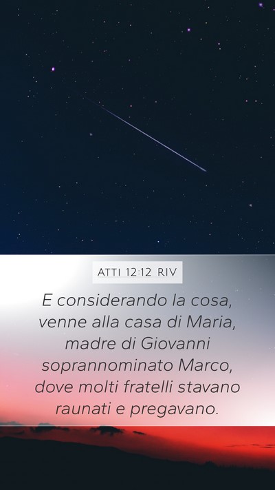 Atti 12:12 RIV Bible Verse Image