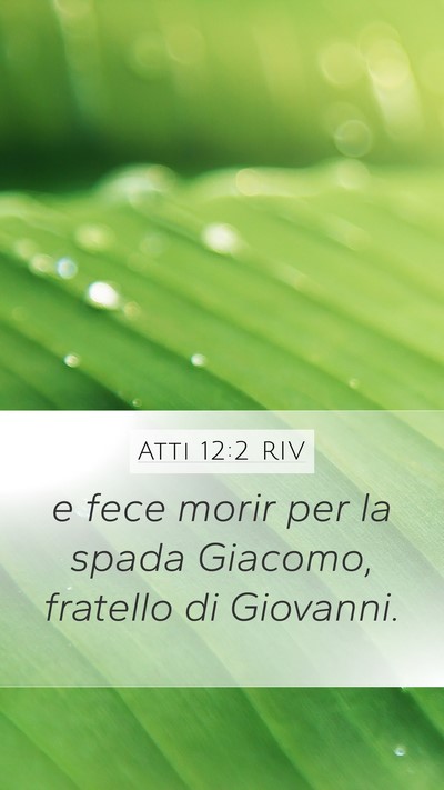 Atti 12:2 RIV Bible Verse Image